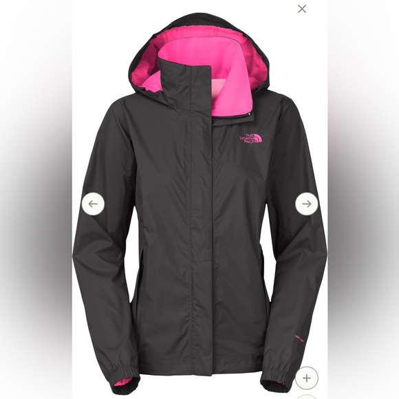 The North Face Jackets & Blazers - The North Face Resolve Women's Rain Jacket in Dark Gray and Pink Size Small